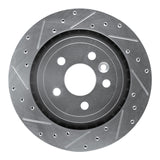 R1 Concepts 07-15 Volvo S80 Rear Left Drilled & Slotted Silver Brake Rotor by R1 Concepts RNC-631-27037L