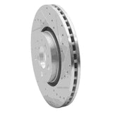 Dynamic Friction 2003-2009 Volvo XC90/S60 Front Right Drilled & Slotted Silver Brake Rotor by Dynamic Friction Company 631-27038R