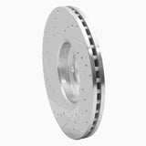 Dynamic Friction 2003-2009 Volvo XC90/S60 Front Right Drilled & Slotted Silver Brake Rotor by Dynamic Friction Company 631-27038R