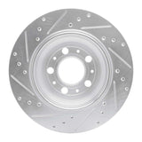 Dynamic Friction 2003-2014 Volvo XC90 Rear Right Drilled & Slotted Silver Brake Rotor by Dynamic Friction Company 631-27039R