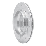 Dynamic Friction 2003-2014 Volvo XC90 Rear Right Drilled & Slotted Silver Brake Rotor by Dynamic Friction Company 631-27039R
