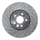 R1 Concepts 07-18 Volvo Xc70 Front Left Drilled & Slotted Silver Brake Rotor by R1 Concepts RNC-631-27042L