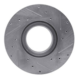 R1 Concepts 1994-2010 UD UD 1400 Front Left Drilled & Slotted Silver Brake Rotor by R1 Concepts 631-27047L