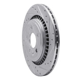 Dynamic Friction 2007-2018 Volvo S60/XC70/S80/V60 Rear Right Drilled & Slotted Silver Brake Rotor by Dynamic Friction Company 631-27060R