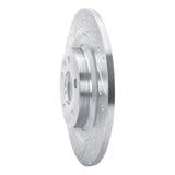 Dynamic Friction 2019-2025 Volvo XC40 Rear Left Drilled & Slotted Silver Brake Rotor by Dynamic Friction Company 631-27061L