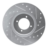 R1 Concepts 1969-1989 Peugeot 504/505 Front Left Drilled & Slotted Silver Brake Rotor by R1 Concepts 631-28000L