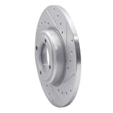 R1 Concepts 1969-1989 Peugeot 504/505 Front Right Drilled & Slotted Silver Brake Rotor by R1 Concepts 631-28000R