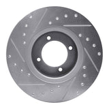 R1 Concepts 1969-1989 Peugeot 504/505 Front Right Drilled & Slotted Silver Brake Rotor by R1 Concepts 631-28000R