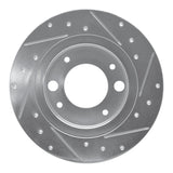 R1 Concepts 1971-1989 Peugeot 505/504/604 Rear Left Drilled & Slotted Silver Brake Rotor by R1 Concepts 631-28002L