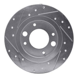 R1 Concepts 1971-1989 Peugeot 604/504/505 Rear Right Drilled & Slotted Silver Brake Rotor by R1 Concepts 631-28002R