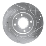 R1 Concepts 1989-1991 Peugeot 405 Front Left Drilled & Slotted Silver Brake Rotor by R1 Concepts 631-28003L