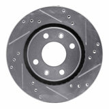 R1 Concepts 1989-1991 Peugeot 405 Front Right Drilled & Slotted Silver Brake Rotor by R1 Concepts 631-28003R