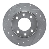R1 Concepts 1989-1991 Peugeot 405 Rear Left Drilled & Slotted Silver Brake Rotor by R1 Concepts 631-28005L