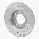R1 Concepts 1989-1991 Peugeot 405 Rear Left Drilled & Slotted Silver Brake Rotor by R1 Concepts 631-28005L
