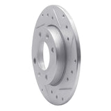 R1 Concepts 1989-1991 Peugeot 405 Rear Right Drilled & Slotted Silver Brake Rotor by R1 Concepts 631-28005R