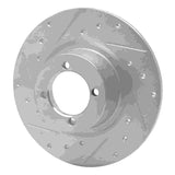 R1 Concepts 1967-1976 BMW 1600 Front Left Drilled & Slotted Silver Brake Rotor by R1 Concepts 631-31000L