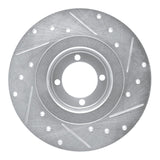 R1 Concepts 1967-1976 BMW 1600 Front Left Drilled & Slotted Silver Brake Rotor by R1 Concepts 631-31000L