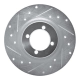 R1 Concepts 1967-1976 BMW 1600 Front Left Drilled & Slotted Silver Brake Rotor by R1 Concepts 631-31000L