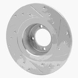 R1 Concepts 1967-1976 BMW 1600 Front Left Drilled & Slotted Silver Brake Rotor by R1 Concepts 631-31000L