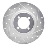 R1 Concepts 1967-1976 BMW 1600 Front Right Drilled & Slotted Silver Brake Rotor by R1 Concepts 631-31000R