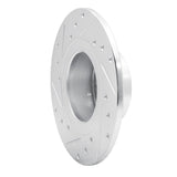 R1 Concepts 1967-1976 BMW 1600 Front Right Drilled & Slotted Silver Brake Rotor by R1 Concepts 631-31000R