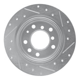 R1 Concepts 1969-1981 BMW 2800 Rear Left Drilled & Slotted Silver Brake Rotor by R1 Concepts 631-31003L