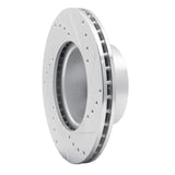 R1 Concepts 1976-1977 BMW 320i (USA/Canada) Front Left Drilled & Slotted Silver Brake Rotor
