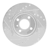 R1 Concepts 1976-1977 BMW 320i (USA/Canada) Front Right Drilled & Slotted Silver Brake Rotor by R1 Concepts 631-31005R