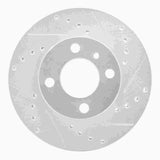 R1 Concepts 1976-1977 BMW 320i (USA/Canada) Front Right Drilled & Slotted Silver Brake Rotor by R1 Concepts 631-31005R