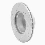 R1 Concepts 1976-1977 BMW 320i (USA/Canada) Front Right Drilled & Slotted Silver Brake Rotor by R1 Concepts 631-31005R