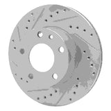 R1 Concepts 1976-1982 BMW 733i Front Left Drilled & Slotted Silver Brake Rotor by R1 Concepts 631-31007L