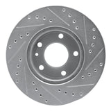 R1 Concepts 1976-1982 BMW 733i Front Left Drilled & Slotted Silver Brake Rotor by R1 Concepts 631-31007L