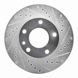R1 Concepts 1976-1982 BMW 633CSi Front Right Drilled & Slotted Silver Brake Rotor by R1 Concepts 631-31007R