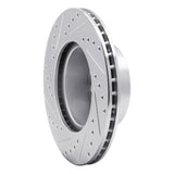 R1 Concepts 1976-1982 BMW 633CSi Front Right Drilled & Slotted Silver Brake Rotor by R1 Concepts 631-31007R