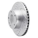 R1 Concepts 1982-1986 BMW 735i Front Left Drilled & Slotted Silver Brake Rotor by R1 Concepts 631-31008L