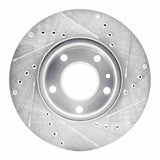 R1 Concepts 1982-1986 BMW 735i Front Left Drilled & Slotted Silver Brake Rotor by R1 Concepts 631-31008L