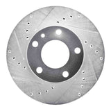R1 Concepts 1982-1986 BMW 735i Front Left Drilled & Slotted Silver Brake Rotor by R1 Concepts 631-31008L