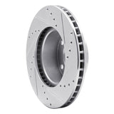 R1 Concepts 1982-1986 BMW 735i Front Left Drilled & Slotted Silver Brake Rotor by R1 Concepts 631-31008L