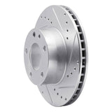 R1 Concepts 1982-1986 BMW 735i Front Right Drilled & Slotted Silver Brake Rotor by R1 Concepts 631-31008R
