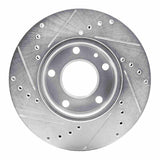 R1 Concepts 1982-1986 BMW 735i Front Right Drilled & Slotted Silver Brake Rotor by R1 Concepts 631-31008R
