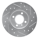 R1 Concepts 1984-1985 BMW 318i Front Left Drilled & Slotted Silver Brake Rotor by R1 Concepts 631-31009L