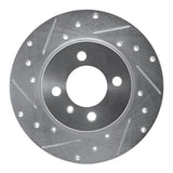 R1 Concepts 1984-1985 BMW 318i Front Left Drilled & Slotted Silver Brake Rotor by R1 Concepts 631-31009L