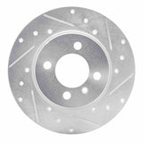 R1 Concepts 1984-1985 BMW 318i Front Right Drilled & Slotted Silver Brake Rotor by R1 Concepts 631-31009R