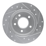 R1 Concepts 1978-1981 BMW 733i Rear Left Drilled & Slotted Silver Brake Rotor by R1 Concepts 631-31010L