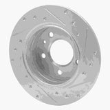 R1 Concepts 1978-1981 BMW 733i Rear Left Drilled & Slotted Silver Brake Rotor by R1 Concepts 631-31010L
