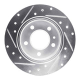 R1 Concepts 1978-1981 BMW 733i Rear Right Drilled & Slotted Silver Brake Rotor by R1 Concepts 631-31010R