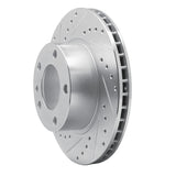 R1 Concepts 1982-1989 BMW 535IS Front Left Drilled & Slotted Silver Brake Rotor by R1 Concepts 631-31012L
