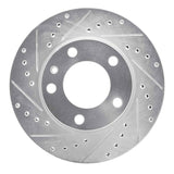 R1 Concepts 1982-1989 BMW 535IS Front Left Drilled & Slotted Silver Brake Rotor by R1 Concepts 631-31012L