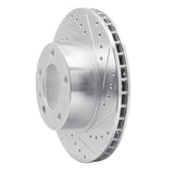 R1 Concepts 1982-1989 BMW 633CSi Front Right Drilled & Slotted Silver Brake Rotor by R1 Concepts 631-31012R