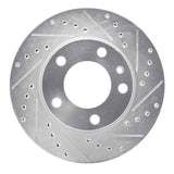 R1 Concepts 1982-1989 BMW 633CSi Front Right Drilled & Slotted Silver Brake Rotor by R1 Concepts 631-31012R